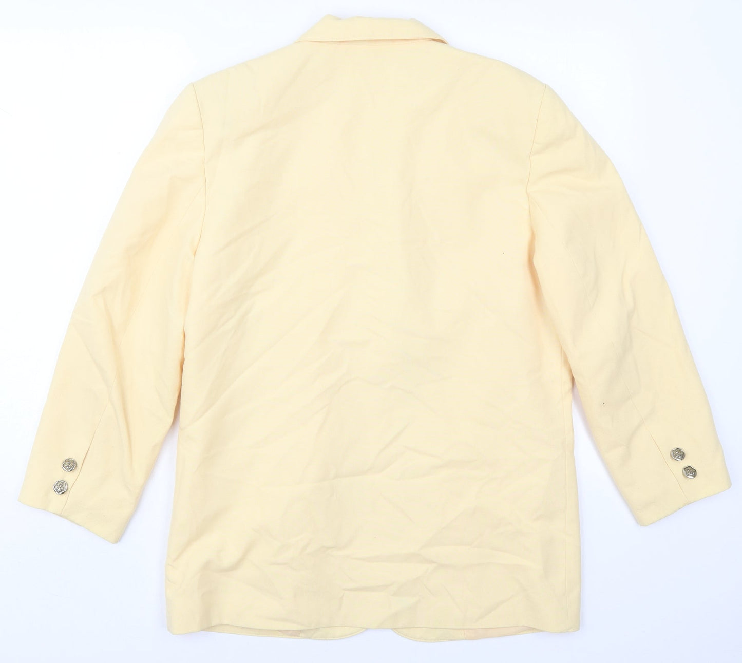 Klass Womens Yellow  Polyester Jacket Suit Jacket Size 12