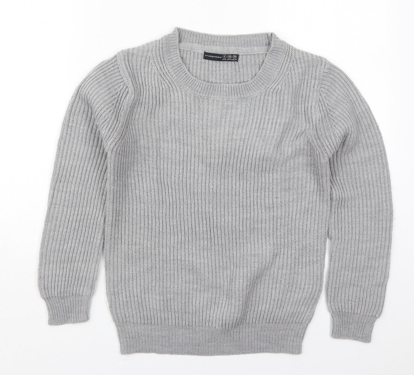 Womens UK Size 8 Atmosphere Grey Pullover Jumper