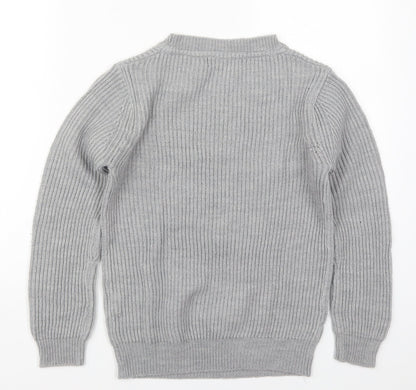 Womens UK Size 8 Atmosphere Grey Pullover Jumper