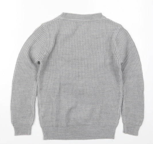 Womens UK Size 8 Atmosphere Grey Pullover Jumper