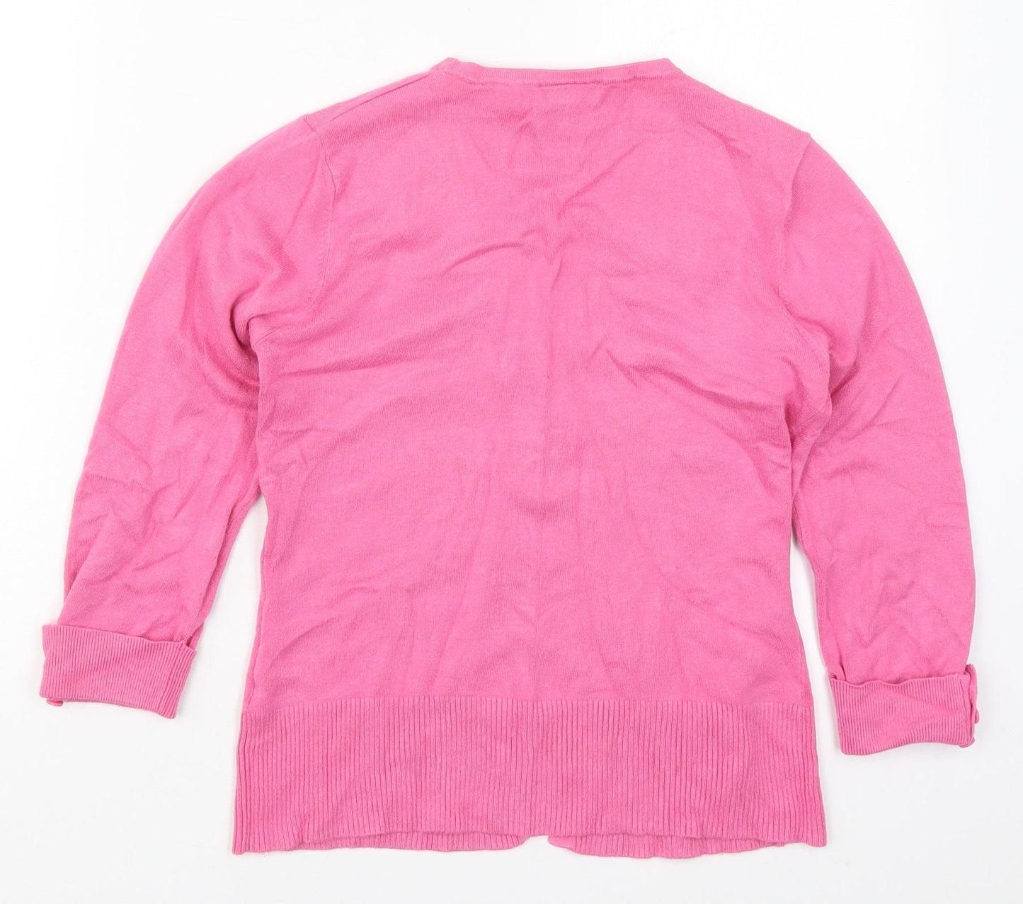 Womens UK Size 12 Spirit Pink Cardigan Jumper