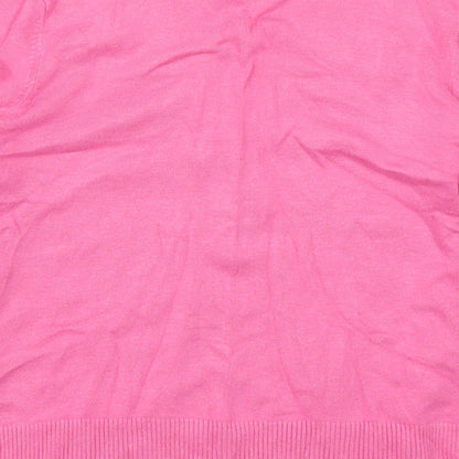 Womens UK Size 12 Spirit Pink Cardigan Jumper