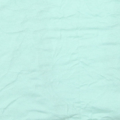 TU Womens Green V-Neck  Nylon Cardigan Jumper Size 12