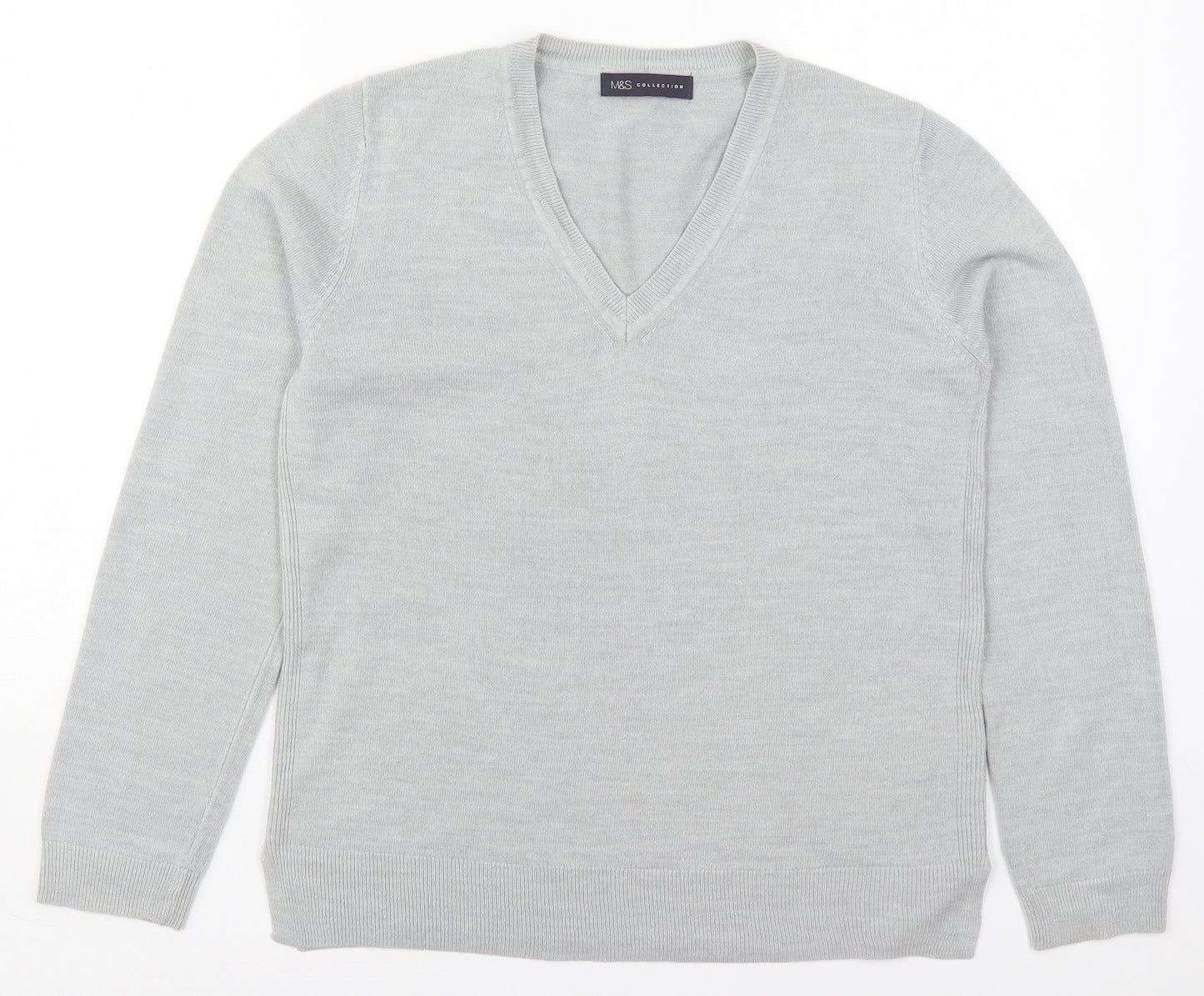 Womens UK Size 12 Marks and Spencer Grey Pullover Jumper