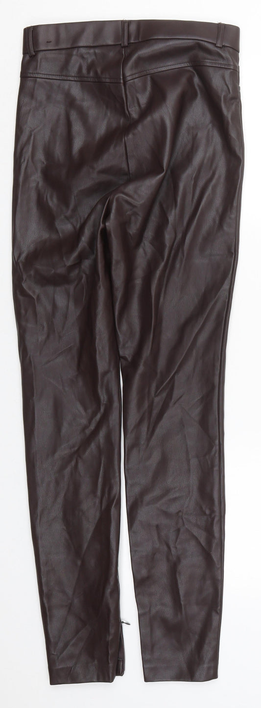 Womens UK Size 27 in Preworn Regular Fit  Brown Trousers