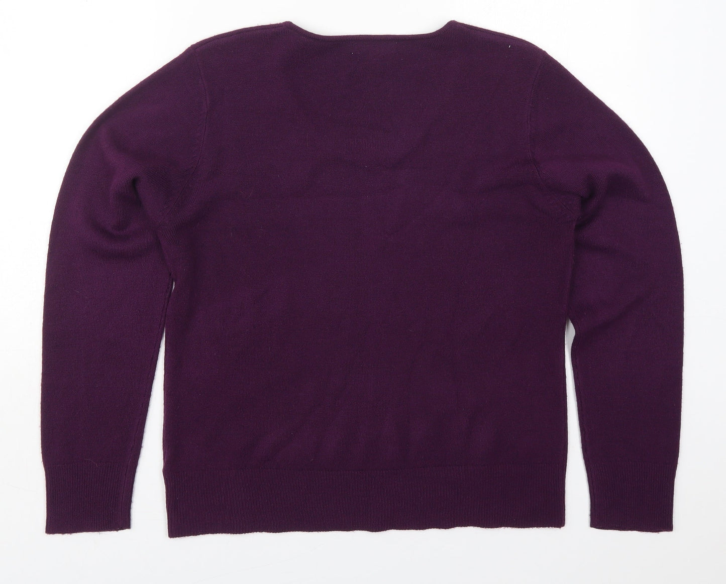Womens UK Size M Bonmarché Purple Pullover Jumper