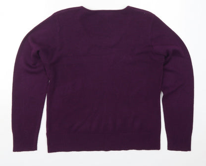 Womens UK Size M Bonmarché Purple Pullover Jumper