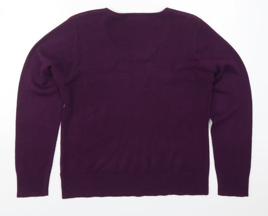 Womens UK Size M Bonmarché Purple Pullover Jumper