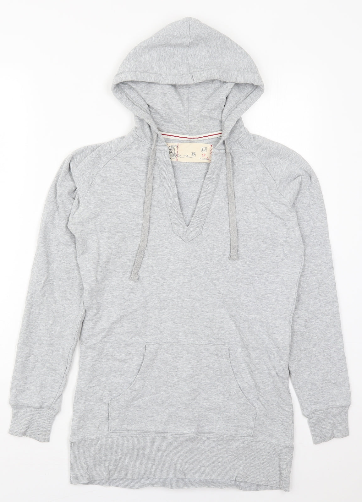 Gap Womens Grey  Cotton Pullover Hoodie Size S  Pullover