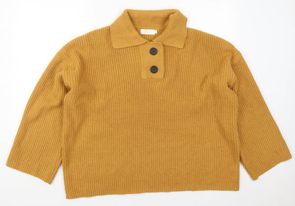 Womens UK Size One Size JCL Orange Pullover Jumper