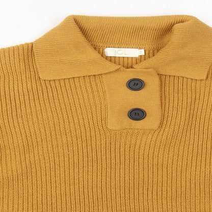Womens UK Size One Size JCL Orange Pullover Jumper