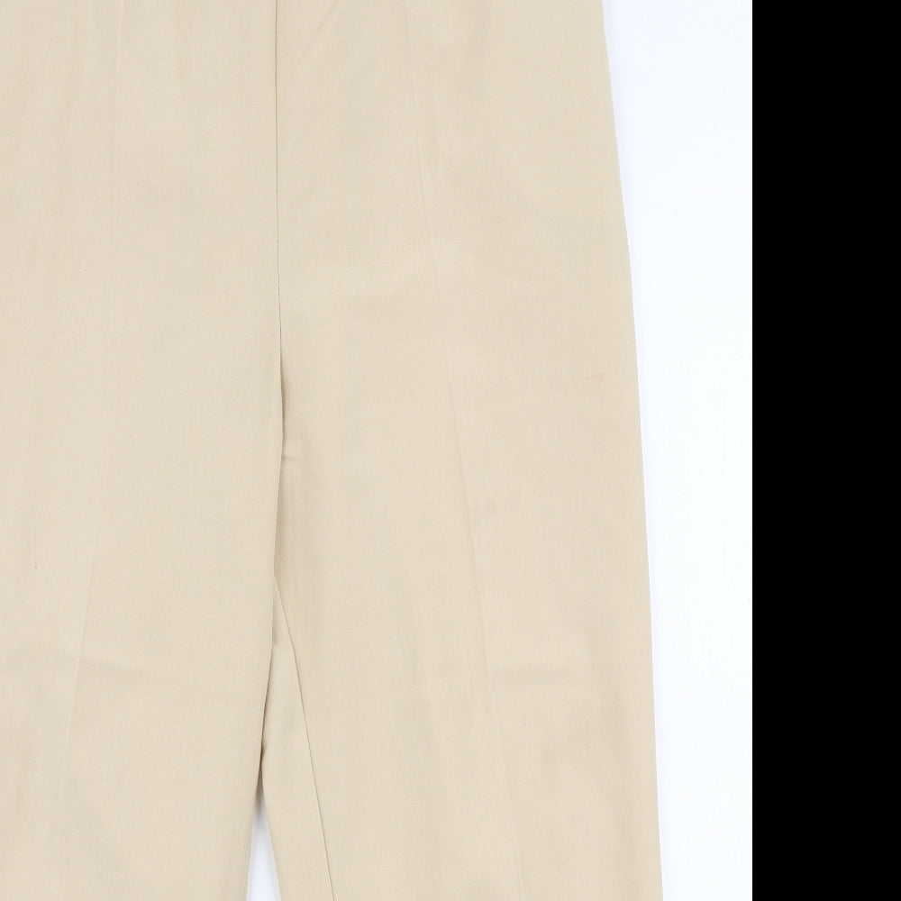 Womens UK Size 20 Preworn Regular Fit  Beige Trousers