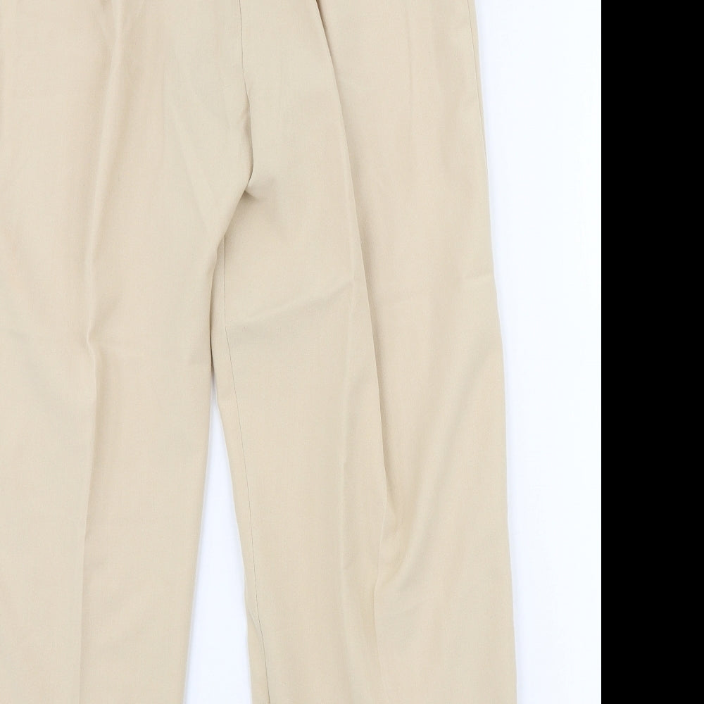 Womens UK Size 20 Preworn Regular Fit  Beige Trousers