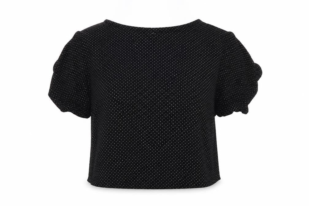 Womens UK Size 10 H&M Black Basic Blouse