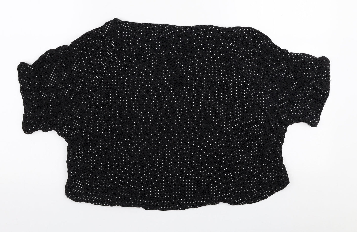 Womens UK Size 10 H&M Black Basic Blouse