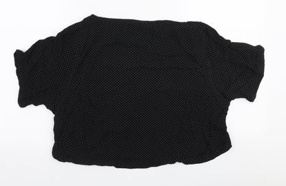 Womens UK Size 10 H&M Black Basic Blouse