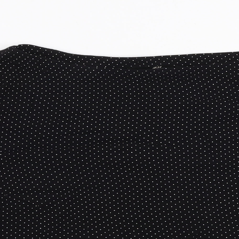 Womens UK Size 10 H&M Black Basic Blouse