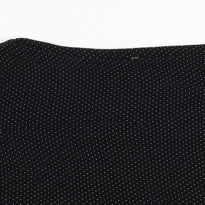 Womens UK Size 10 H&M Black Basic Blouse