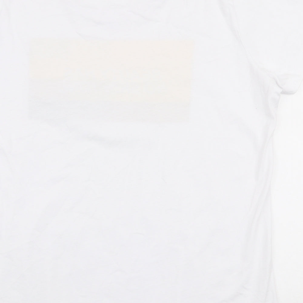 Einstein Newton Womens White  100% Cotton Jersey T-Shirt Size 2XL Round Neck - Beauty has no skin tone