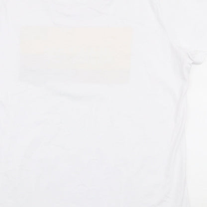 Einstein Newton Womens White  100% Cotton Jersey T-Shirt Size 2XL Round Neck - Beauty has no skin tone