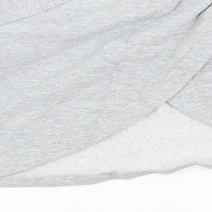 NEXT Girls Grey  Cotton Pullover Sweatshirt Size 7 Years   - Cropped, Open Back