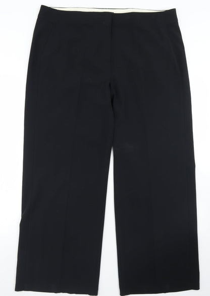 Womens UK Size 38 in Marks and Spencer Regular Fit Dress Pants Black Trousers
