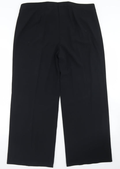 Womens UK Size 38 in Marks and Spencer Regular Fit Dress Pants Black Trousers