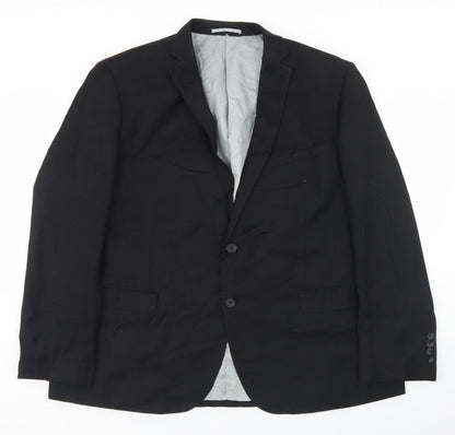 Mens UK Size 46 Tailor & Cutter Regular Black Suit Jacket