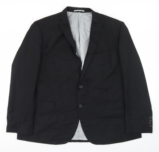 Mens UK Size 46 Tailor & Cutter Regular Black Suit Jacket