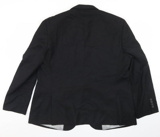 Mens UK Size 46 Tailor & Cutter Regular Black Suit Jacket