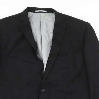 Mens UK Size 46 Tailor & Cutter Regular Black Suit Jacket