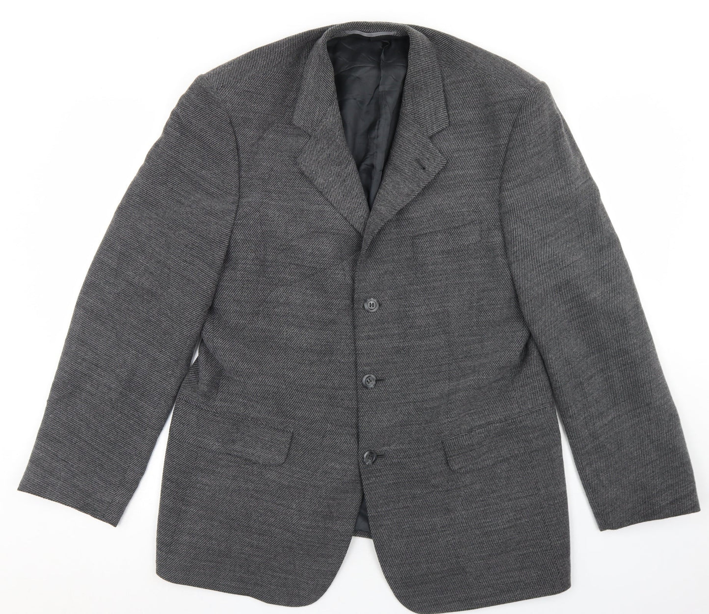 Mens UK Size 40 Brook Taverner Regular Grey Suit Jacket