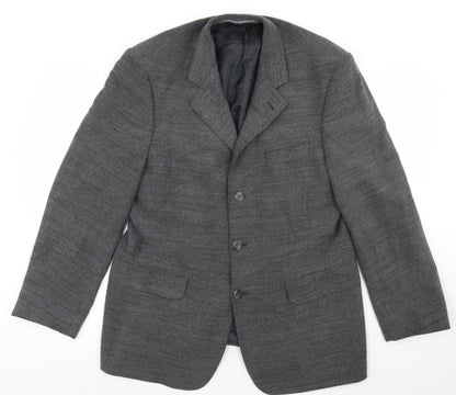 Mens UK Size 40 Brook Taverner Regular Grey Suit Jacket