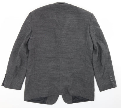 Mens UK Size 40 Brook Taverner Regular Grey Suit Jacket