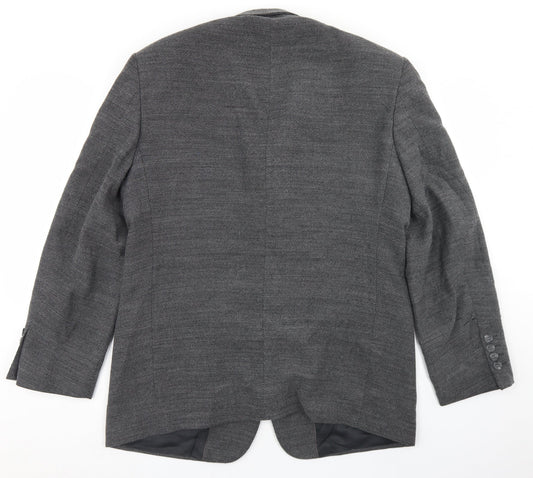 Mens UK Size 40 Brook Taverner Regular Grey Suit Jacket
