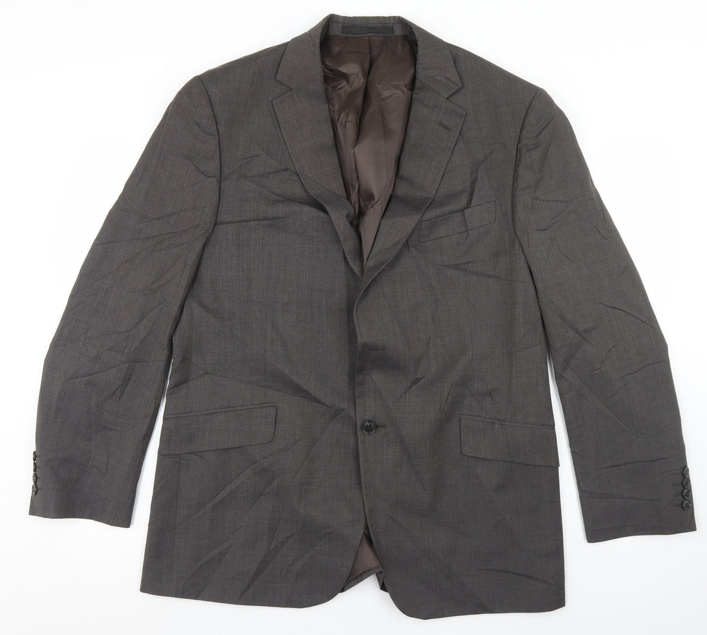 Mens UK Size 44 Marks and Spencer Regular Brown Suit Jacket