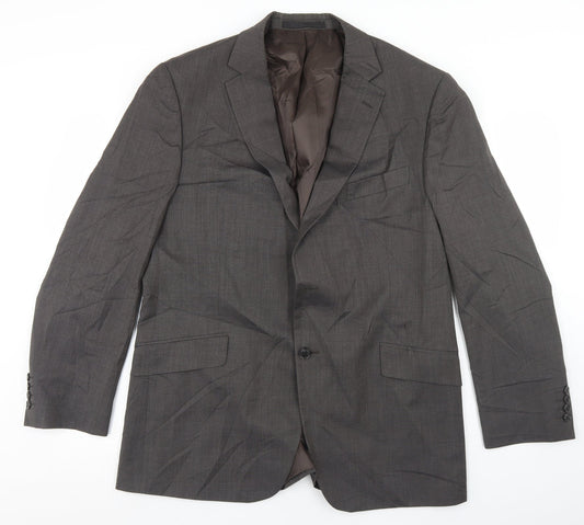 Mens UK Size 44 Marks and Spencer Regular Brown Suit Jacket