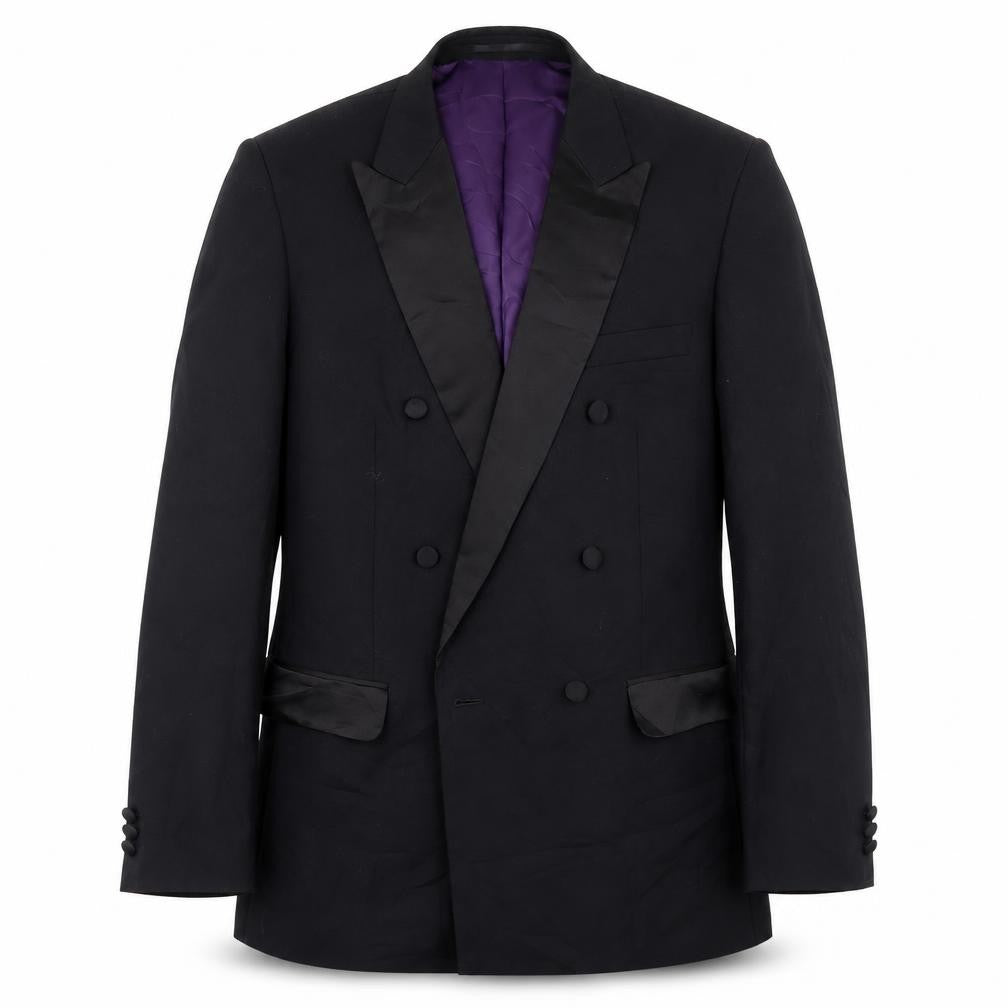 Mens UK Size 38 Charlton Gray Regular Black Suit Jacket