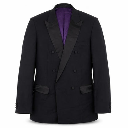 Mens UK Size 38 Charlton Gray Regular Black Suit Jacket