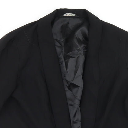 George Womens Black  Polyester Jacket Blazer Size 14