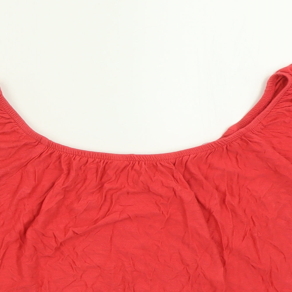 Womens UK Size 10 Atmosphere Pink Basic T-Shirt