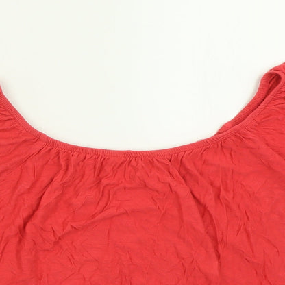 Womens UK Size 10 Atmosphere Pink Basic T-Shirt