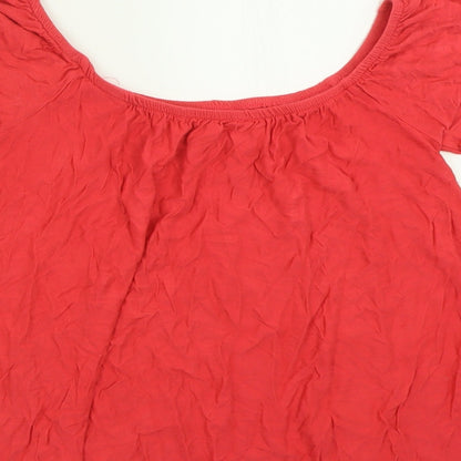 Womens UK Size 10 Atmosphere Pink Basic T-Shirt