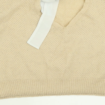 Womens UK Size 8 Miss Selfridge Beige Pullover Jumper
