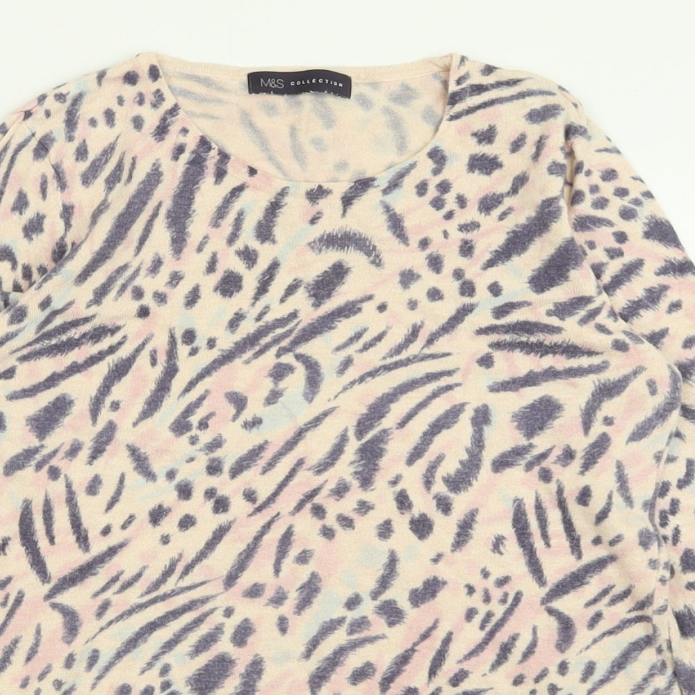 Womens UK Size 8 Marks and Spencer Purple Pullover Jumper