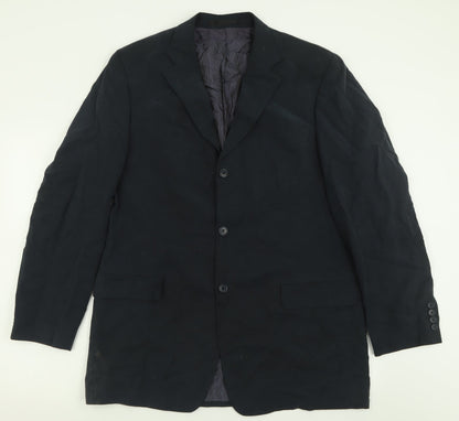 Mens UK Size 42 Marks and Spencer Regular Blue Suit Jacket