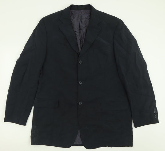 Mens UK Size 42 Marks and Spencer Regular Blue Suit Jacket