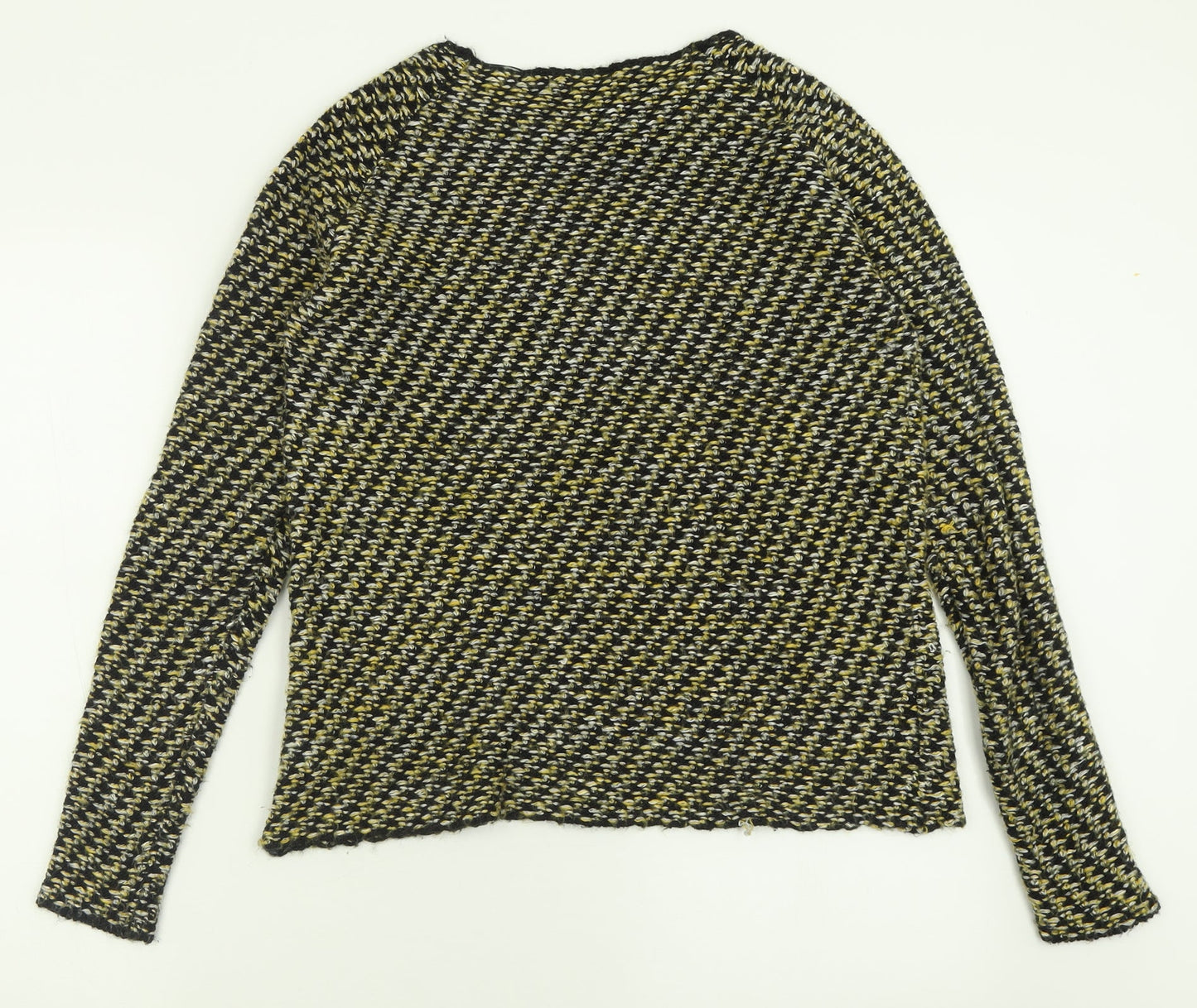Womens UK Size M Zara Yellow Pullover Jumper