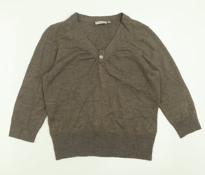Womens UK Size M CC Brown Pullover Jumper