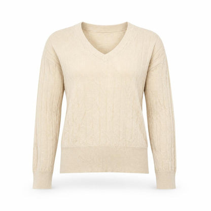 Womens UK Size S Marks and Spencer Beige Pullover Jumper